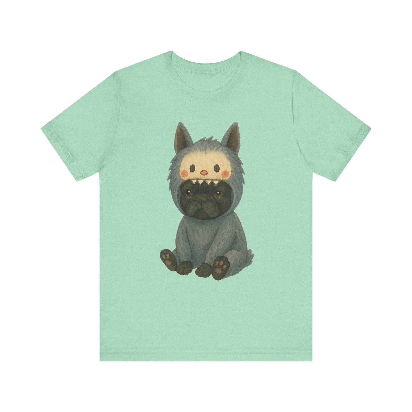 Printify T-Shirt Black French Bulldog Little Monster TShirt