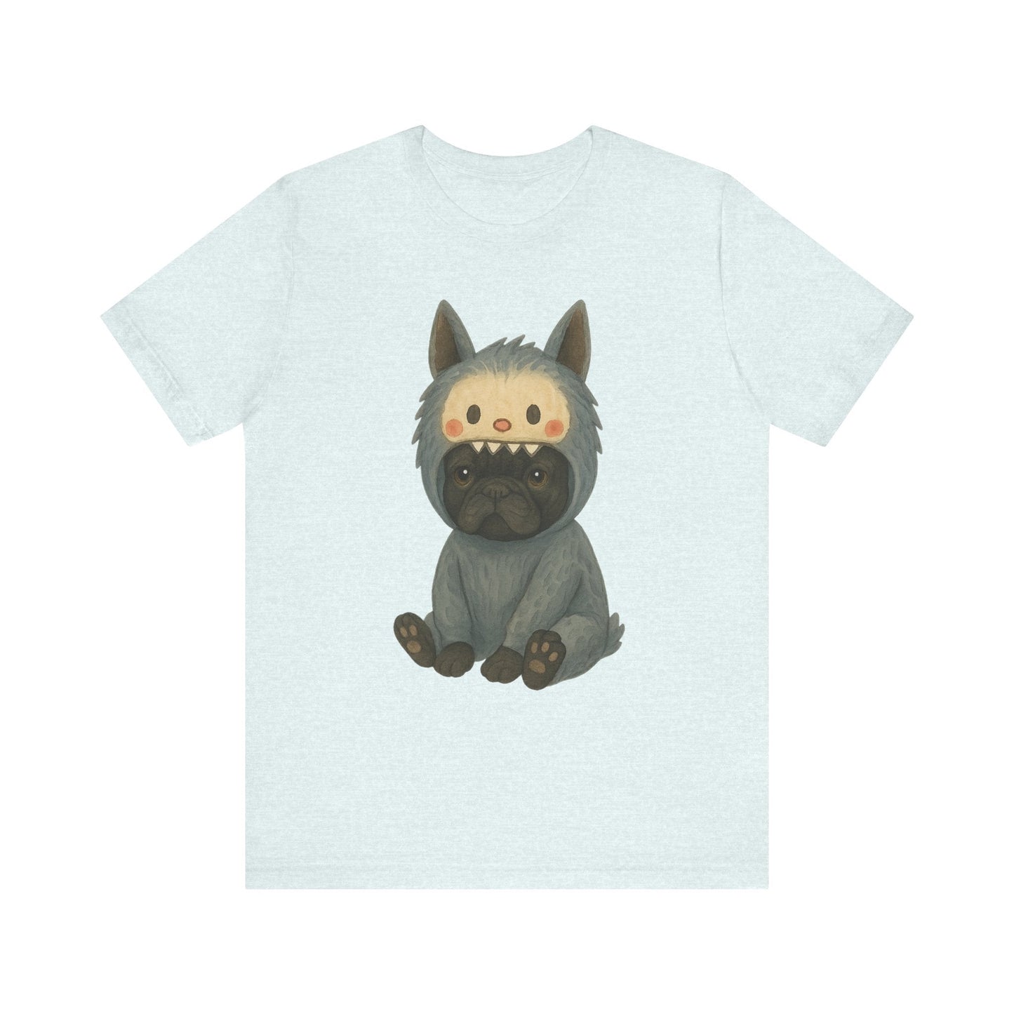Printify T-Shirt Black French Bulldog Little Monster TShirt