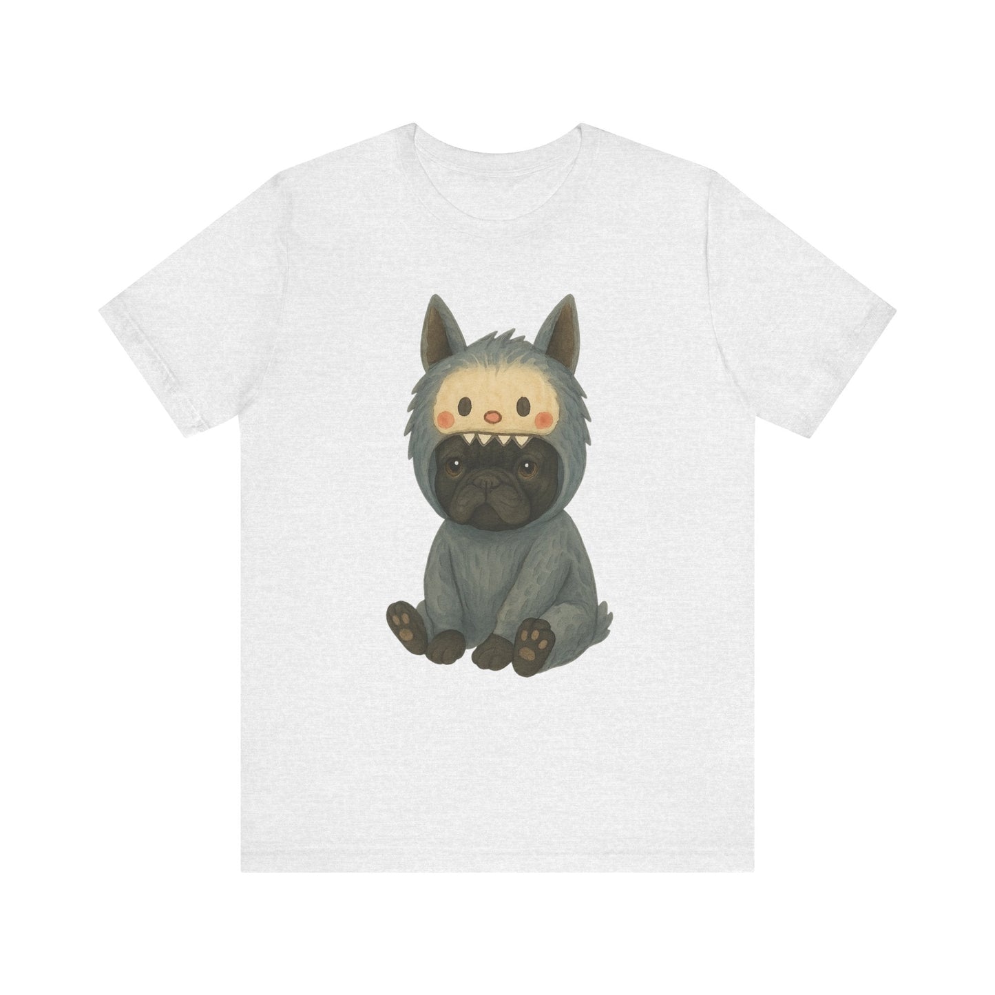 Printify T-Shirt Black French Bulldog Little Monster TShirt