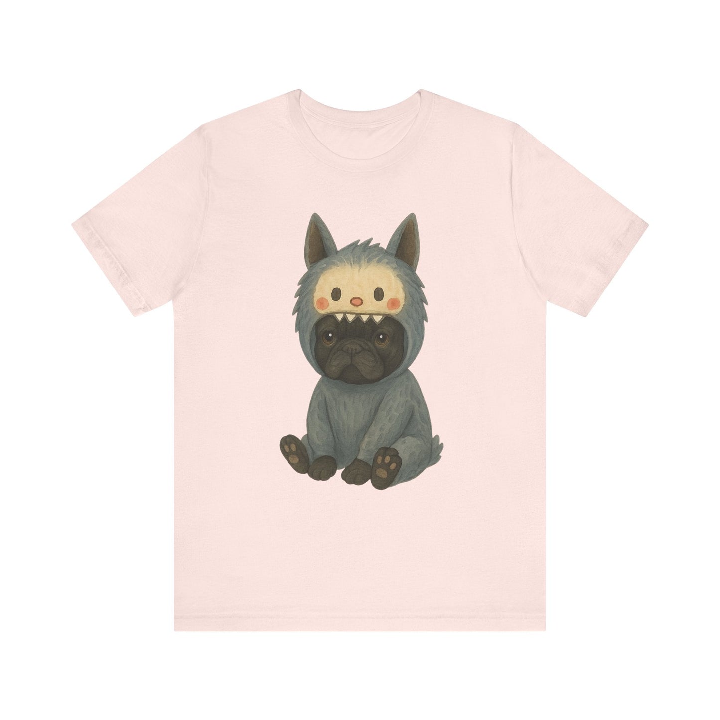 Printify T-Shirt Black French Bulldog Little Monster TShirt