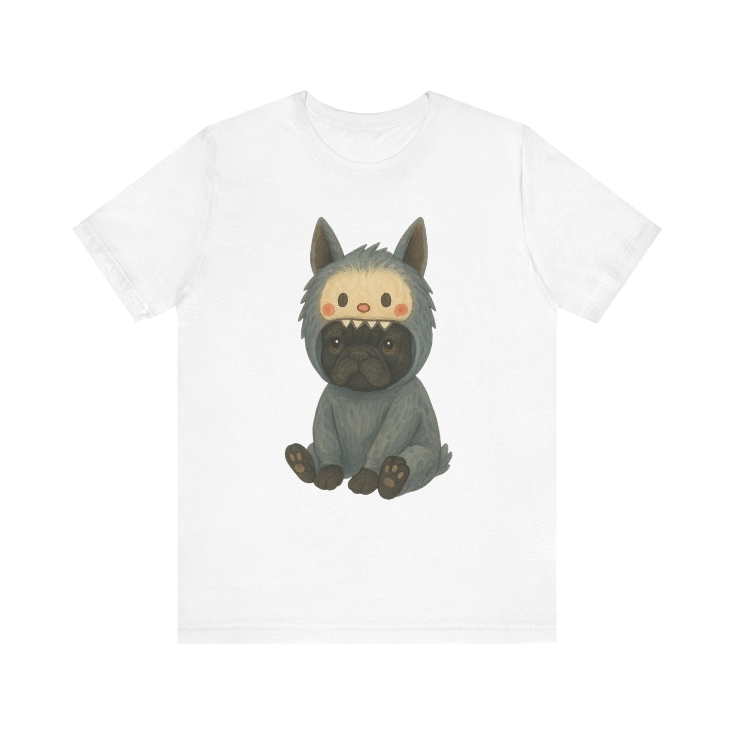 Printify T-Shirt Black French Bulldog Little Monster TShirt
