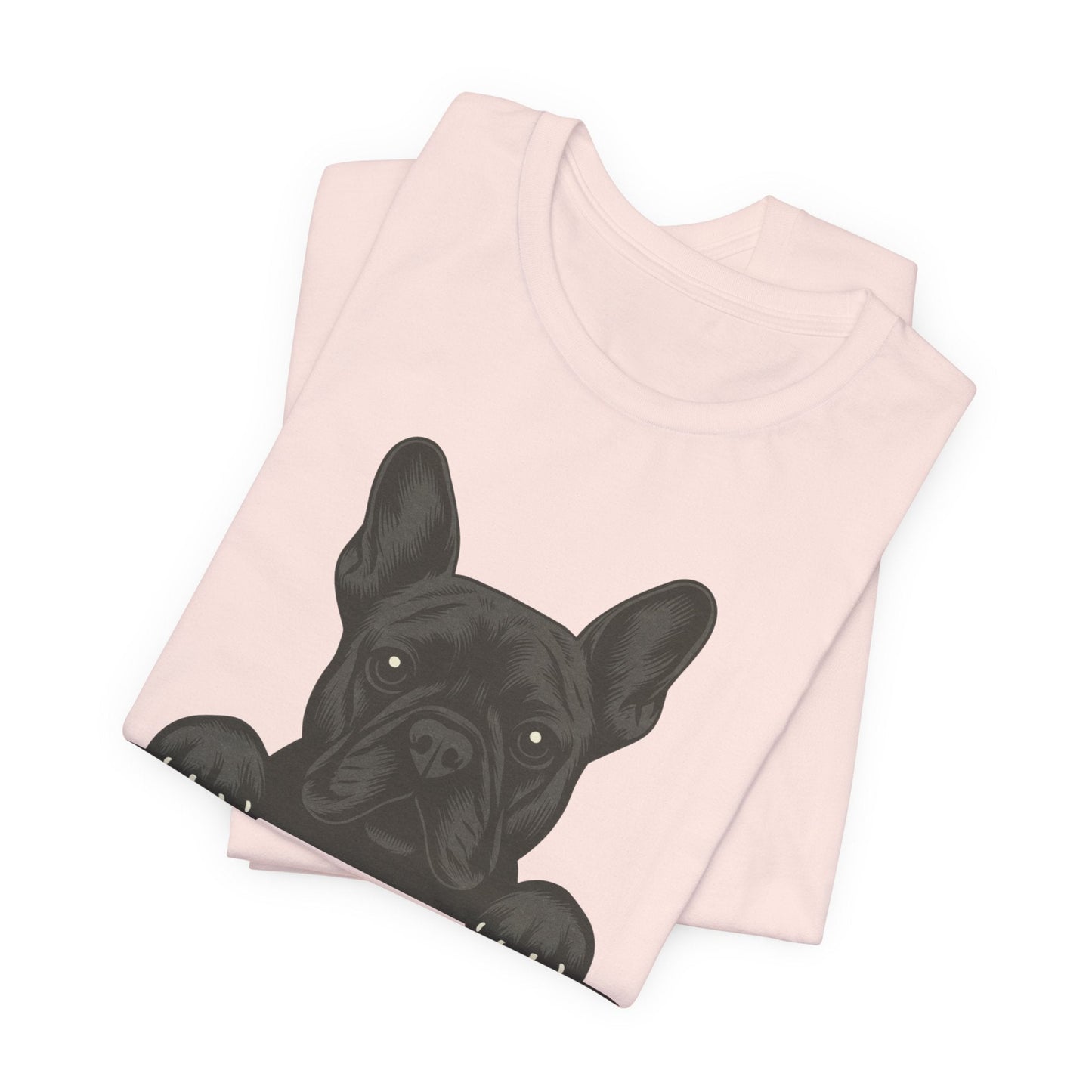 Printify T-Shirt Black French Bulldog My Therapist TShirt