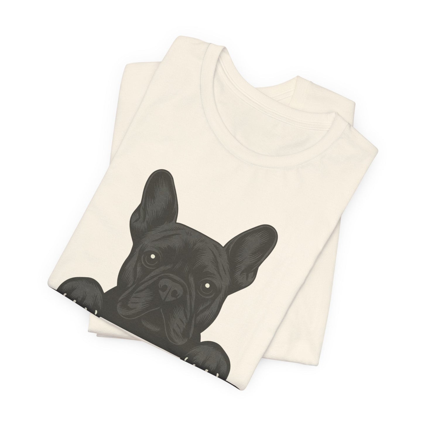 Printify T-Shirt Black French Bulldog My Therapist TShirt