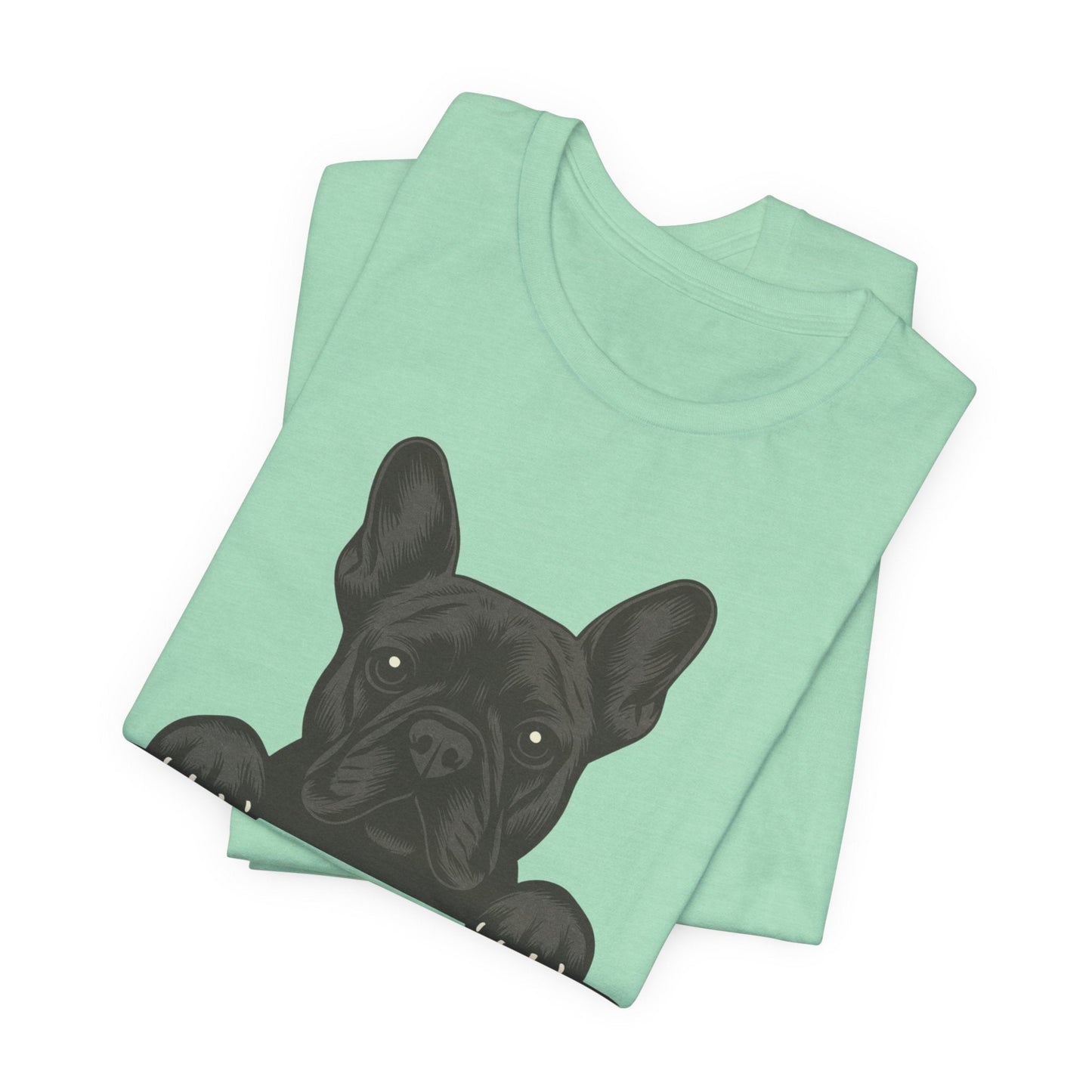Printify T-Shirt Black French Bulldog My Therapist TShirt