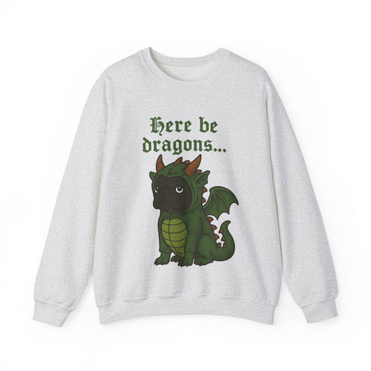 Black Frenchie Dragons Sweatshirt