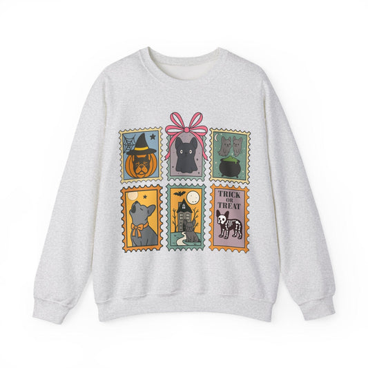 Black Frenchie Spooky Stamps Sweatshirt