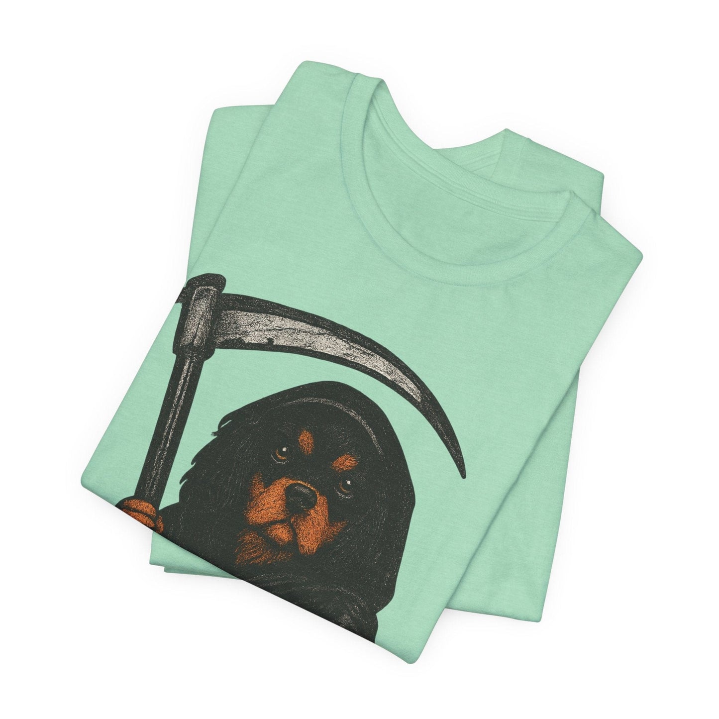 Printify T-Shirt Black Tan Cavalier King Charles Treat Dealer TShirt