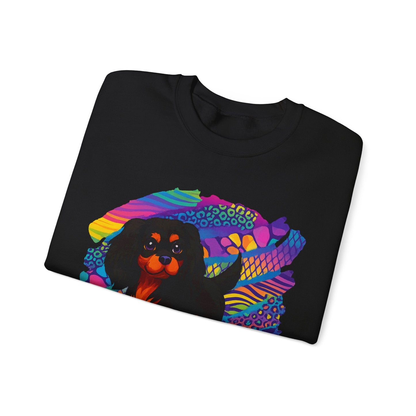 Black & Tan Cavalier Neon Sweatshirt