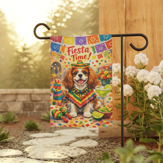 Personalized Cavalier Fiesta Party Garden Flag