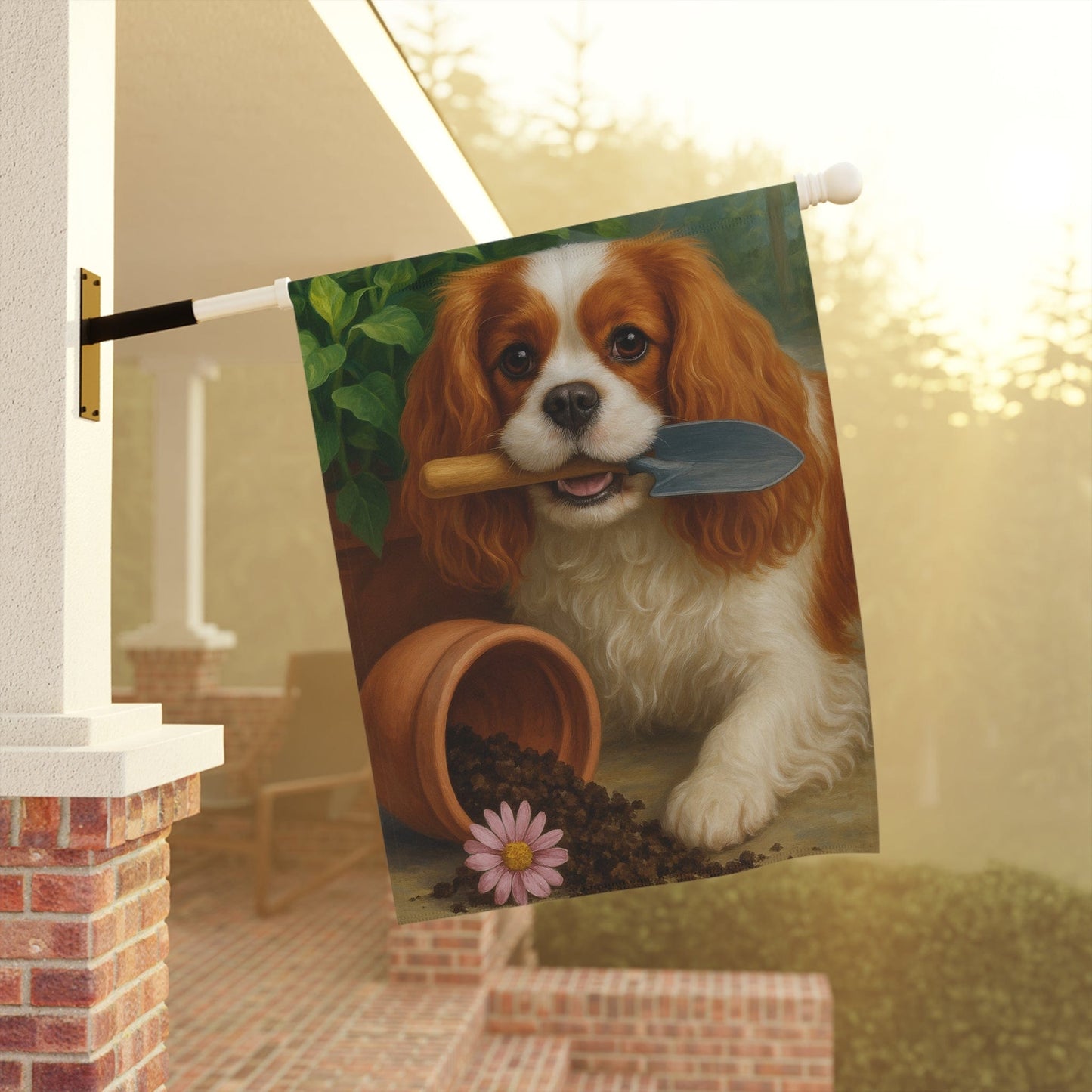 Blenheim Cavalier Gardening Yard Flag