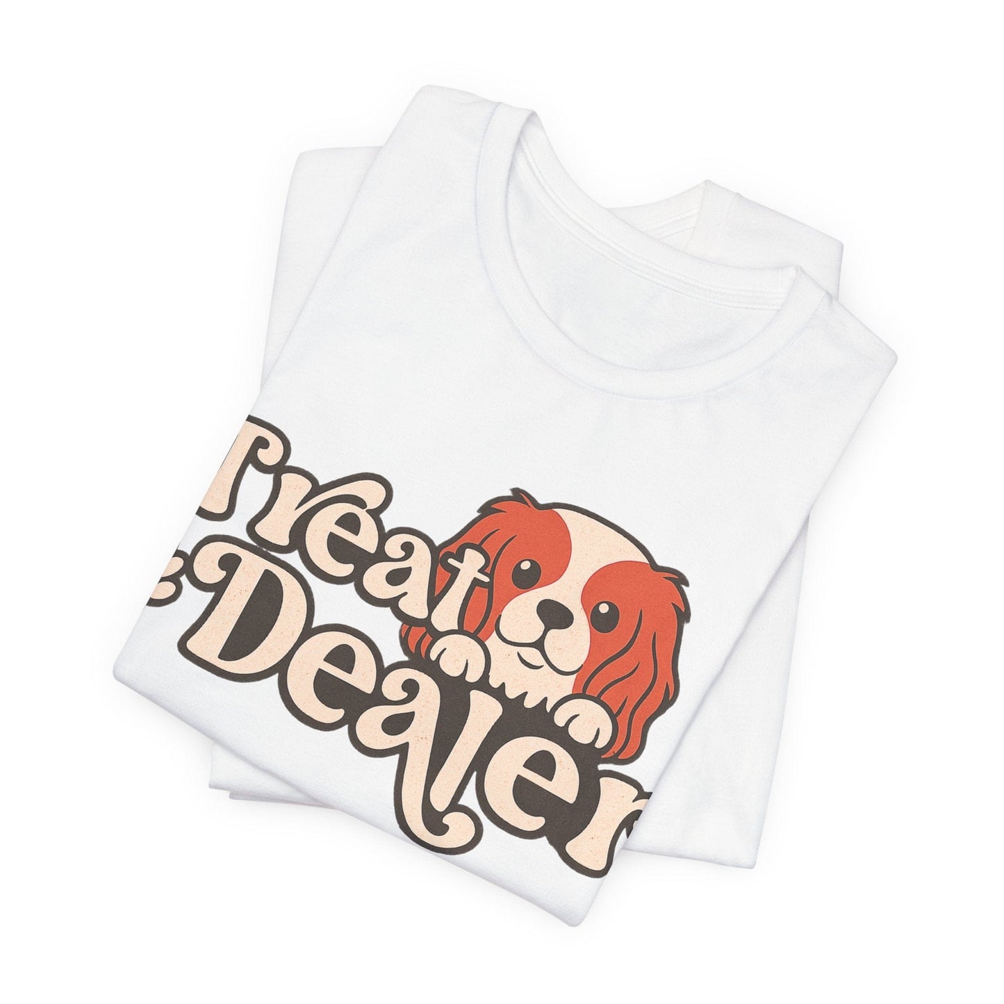 Printify T-Shirt Blenheim Cavalier King Charles Treat Dealer TShirt