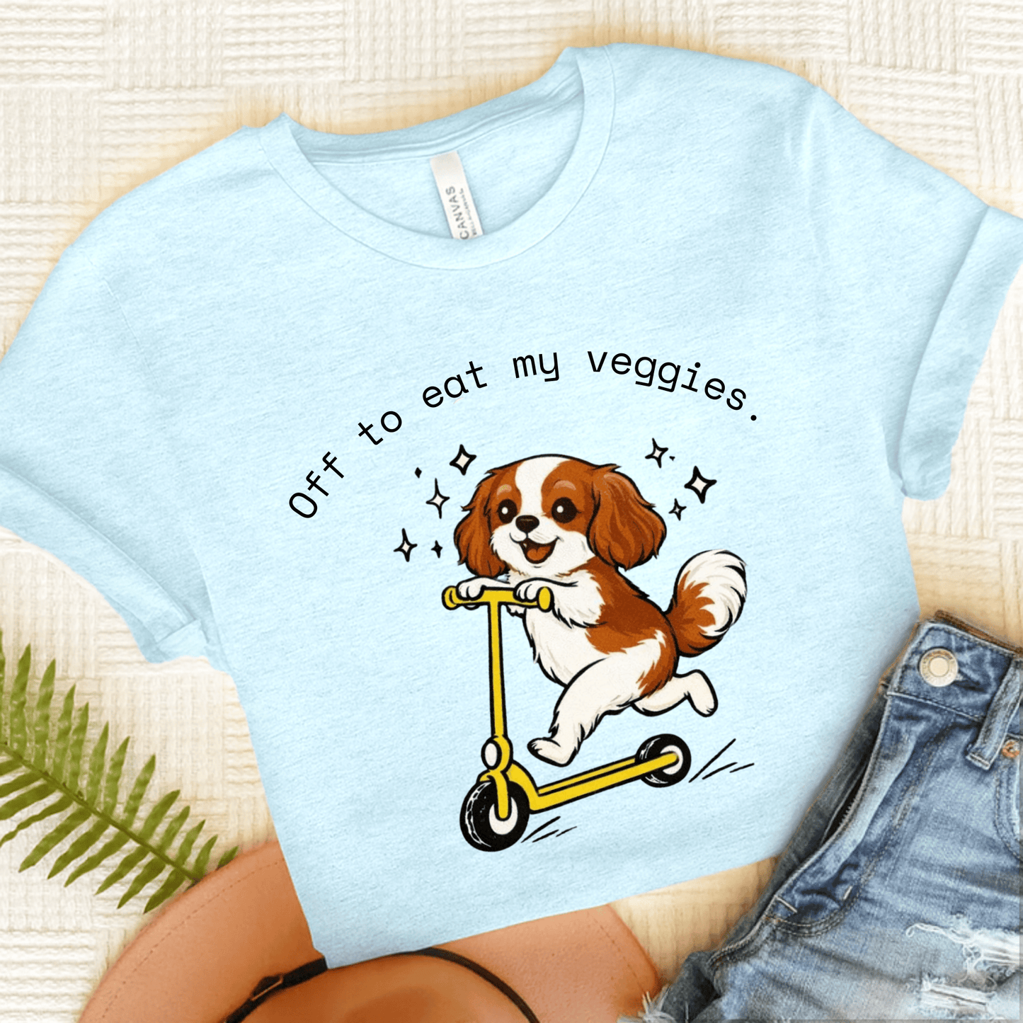 Personalized Cavalier Nutritionist Unisex TShirt Heather Ice Blue