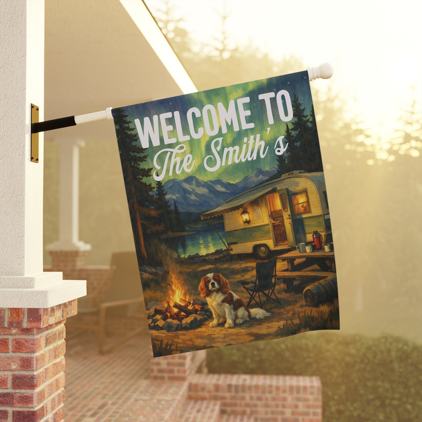 Personalized Cavalier RV Custom Garden Flag