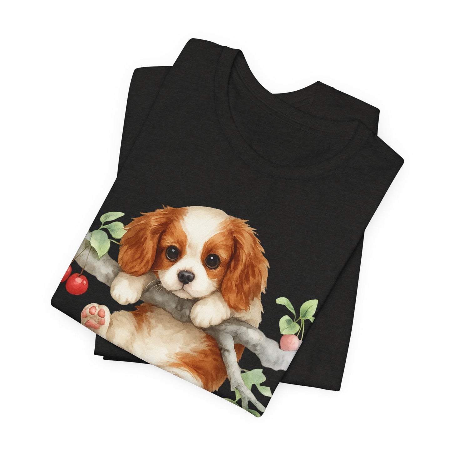 Printify T-Shirt Blenheim King Charles Hang In There Tshirt