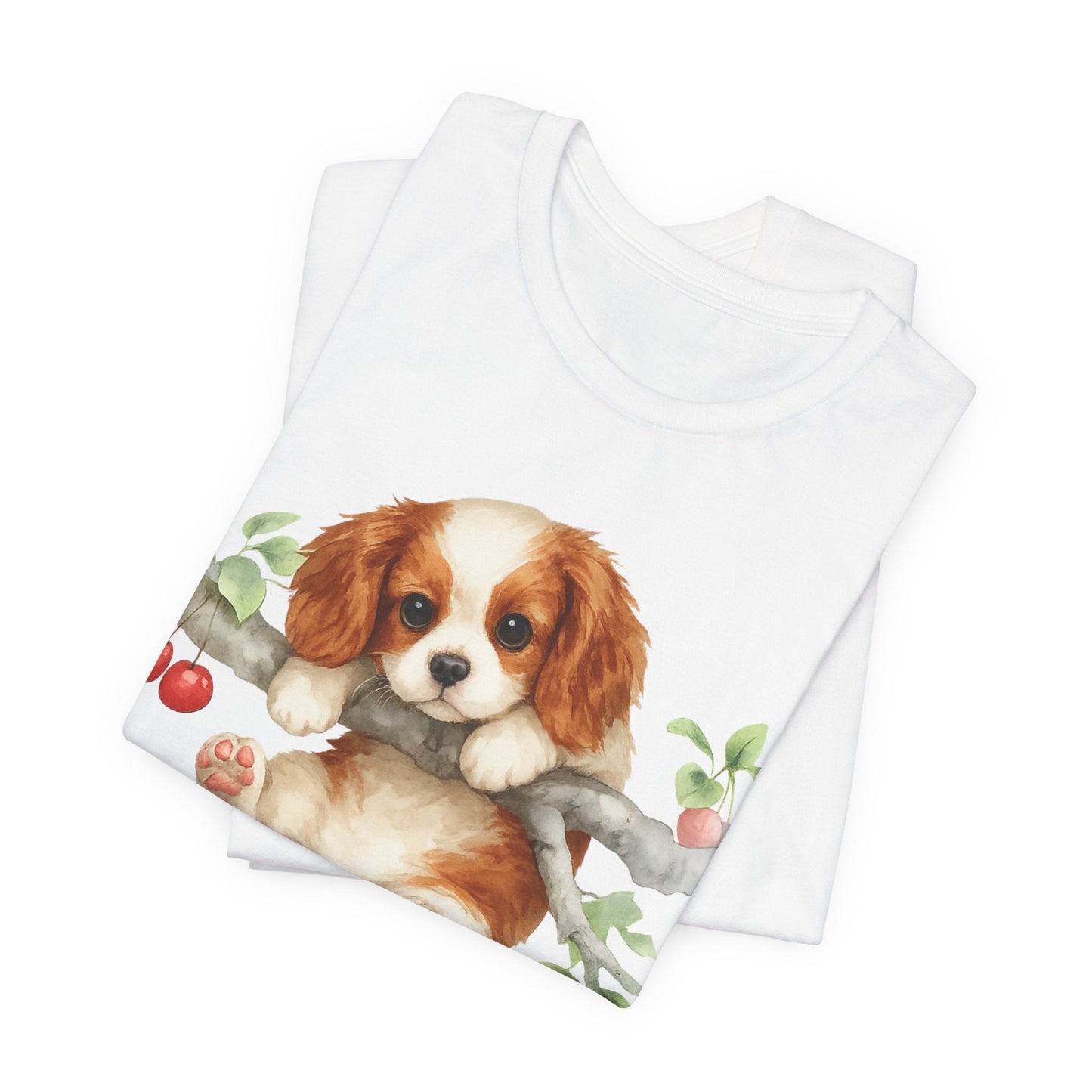 Printify T-Shirt Blenheim King Charles Hang In There Tshirt