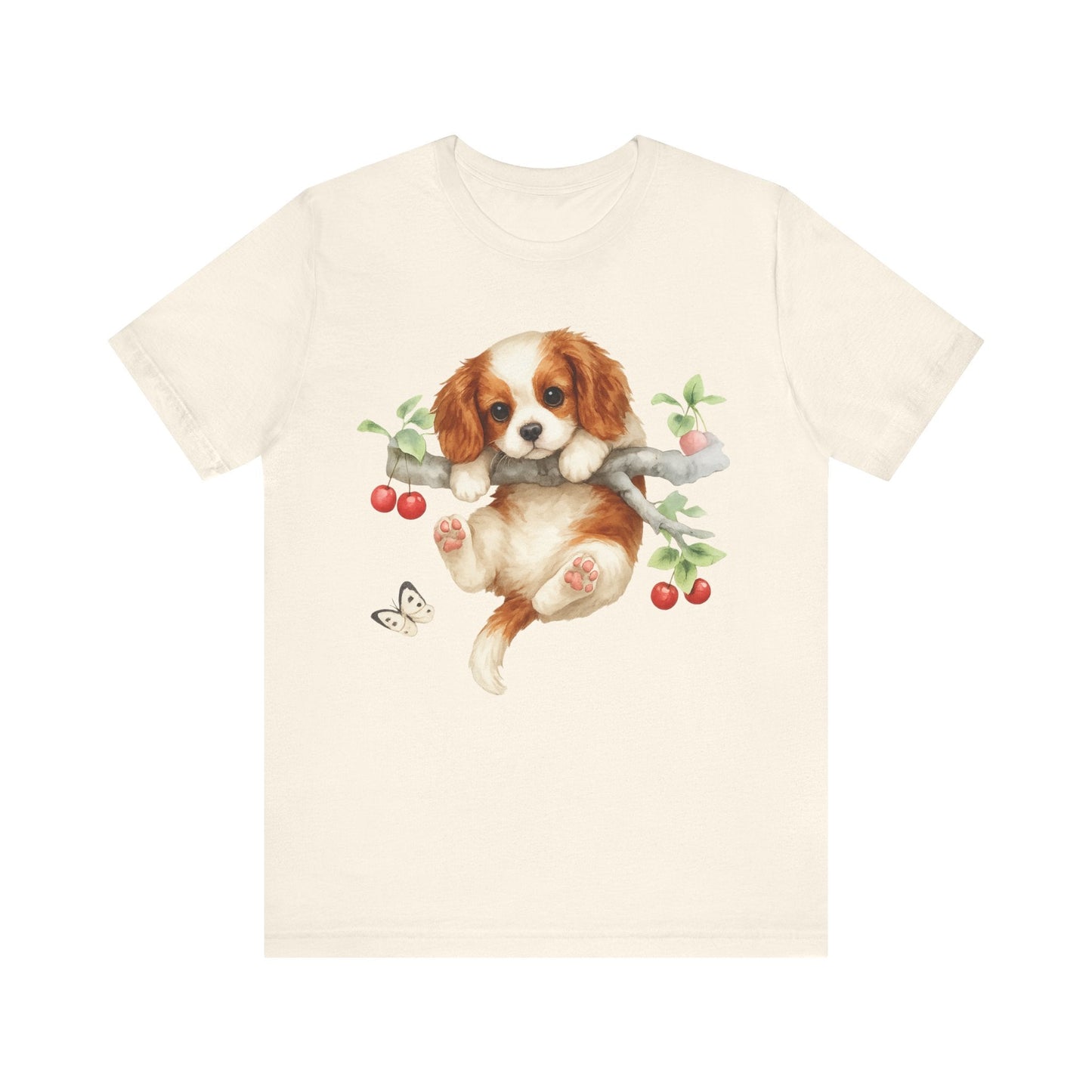 Printify T-Shirt Blenheim King Charles Hang In There Tshirt