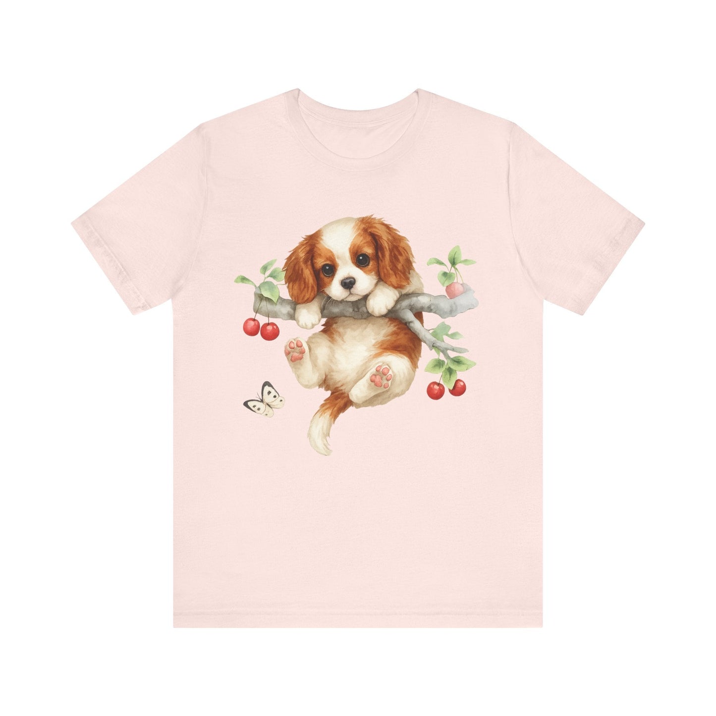 Printify T-Shirt Blenheim King Charles Hang In There Tshirt