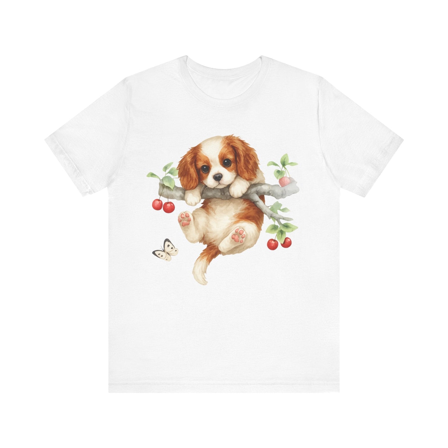 Printify T-Shirt Blenheim King Charles Hang In There Tshirt