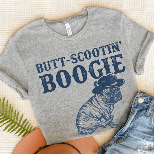 Brindle Frenchie Funny Western Unisex TShirt Athletic Heather