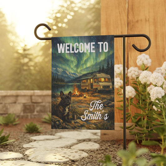 Brindle Frenchie RV Custom Garden Flag
