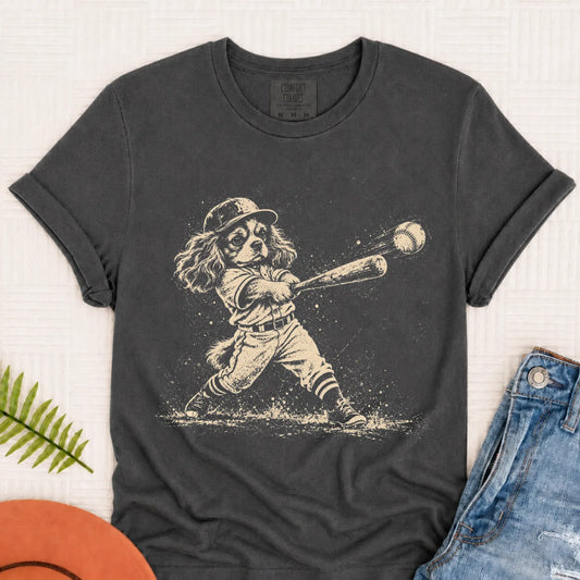 Cavalier Baseball Player Unisex TShirt Pepper