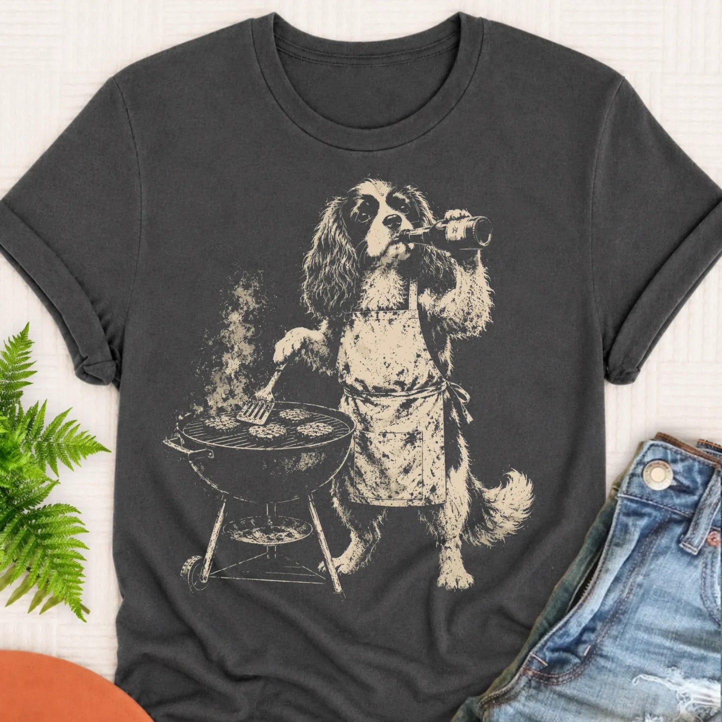 Cavalier BBQ Grill Master Unisex TShirt Pepper
