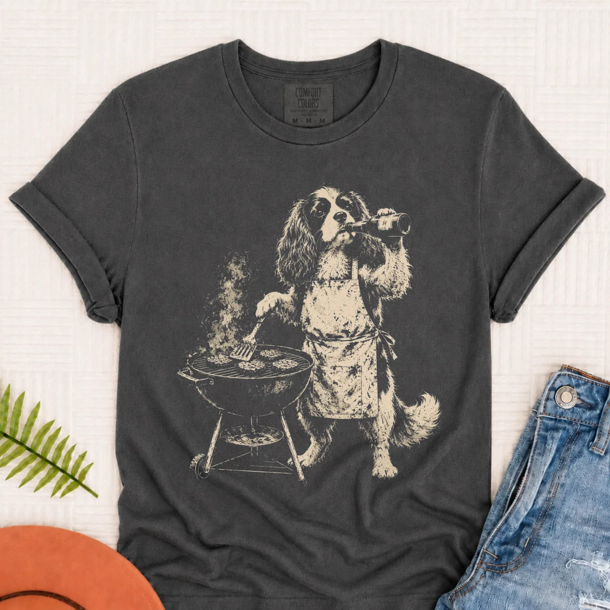 Cavalier BBQ Grill Master Unisex TShirt Pepper