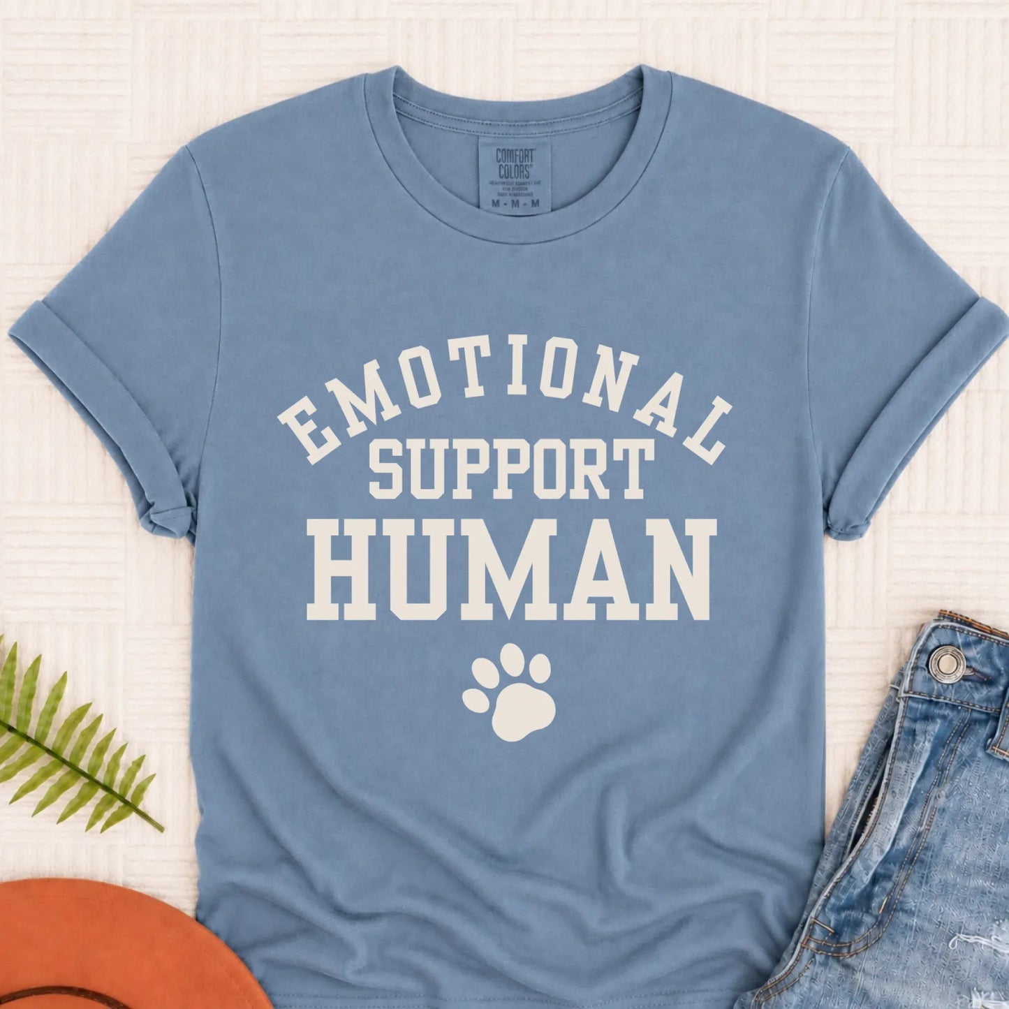 T-Shirt Blue Jean / S Cavalier Emotional Support Human Unisex TShirt