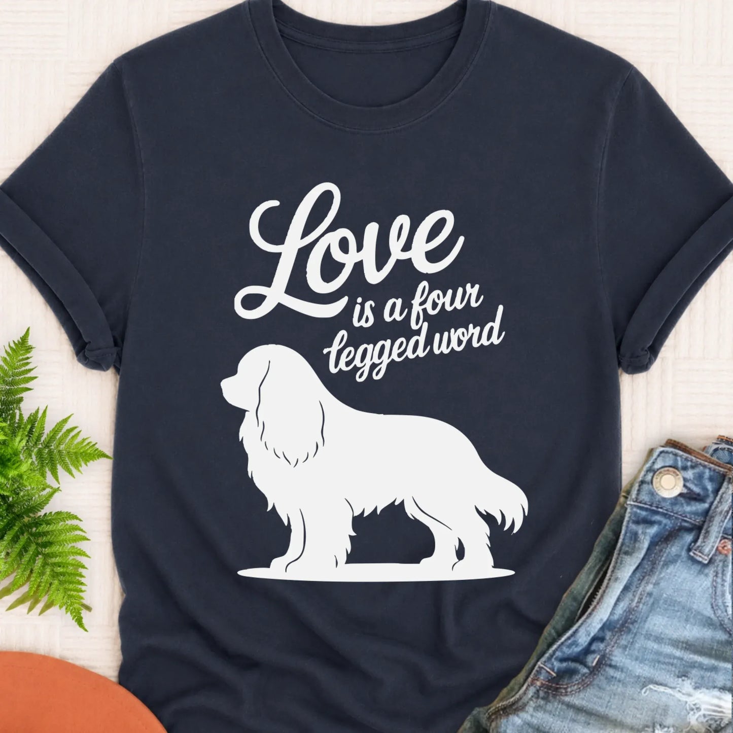 T-Shirt Navy / S Cavalier Four Legged Word Unisex TShirt