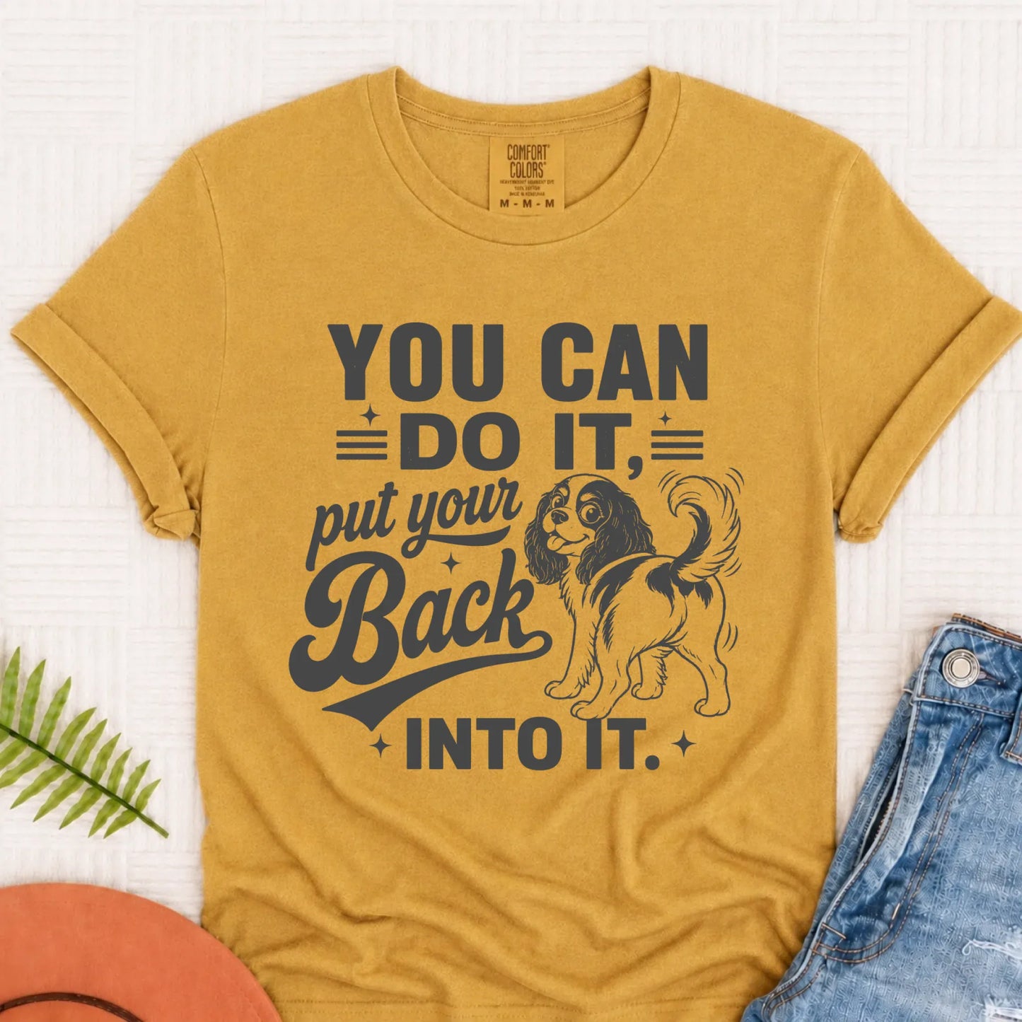 Cavalier Funny Back Into It Unisex TShirt Mustard
