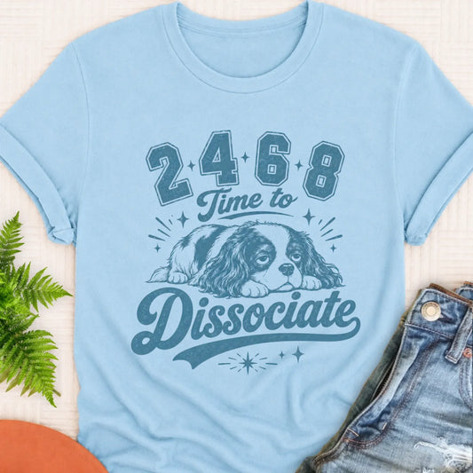 Cavalier Funny Sports Dissociate Unisex TShirt Chambray
