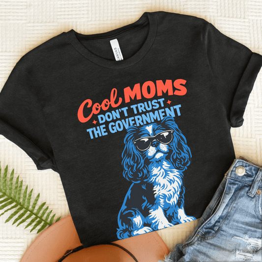Cavalier Cool Moms Rebel Unisex TShirt Dark Grey Heather