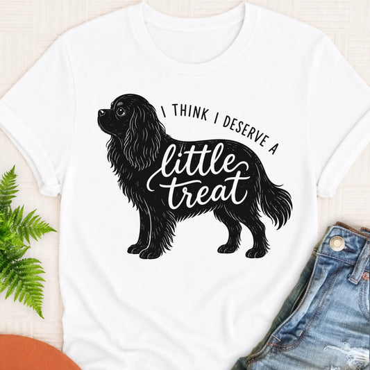 Cavalier King Charles Little Treat Unisex TShirt White
