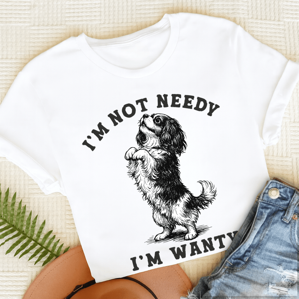 Cavalier King Charles Wanty Unisex TShirt White