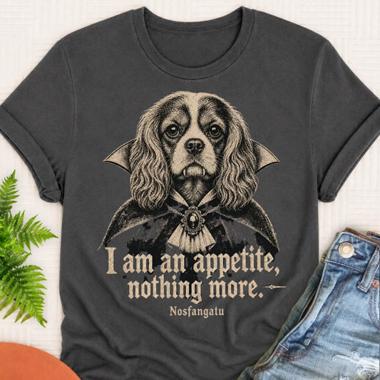 Cavalier Nosfangatu Dracula Unisex Tshirt Pepper