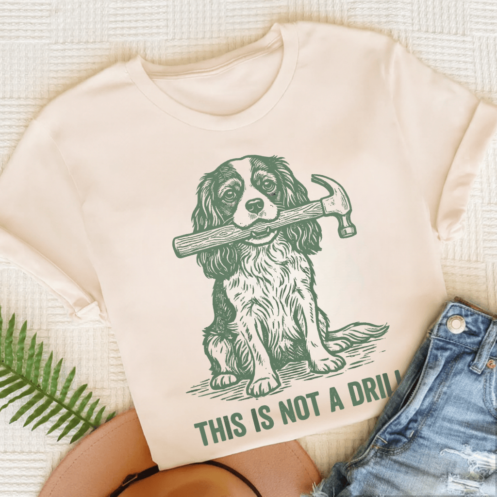 Cavalier Not A Drill Unisex TShirt Natural