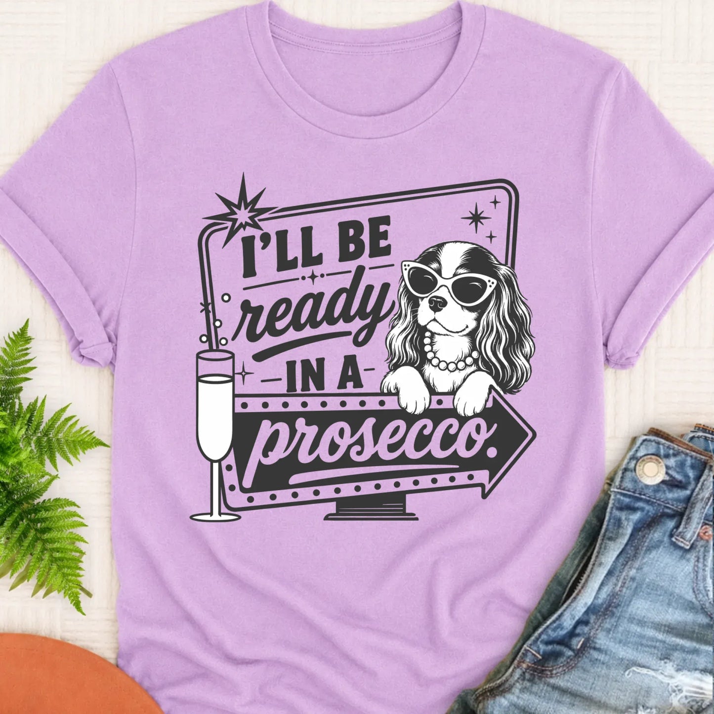 T-Shirt Orchid / S Cavalier Ready In a Prosecco Unisex TShirt