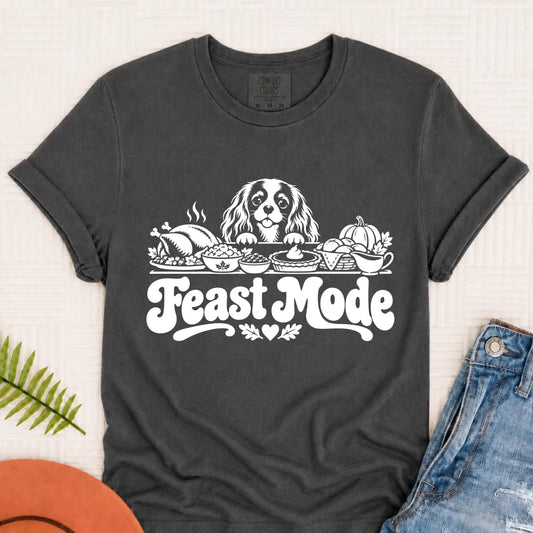 Cavalier Thanksgiving Holiday Feast Unisex TShirt Pepper