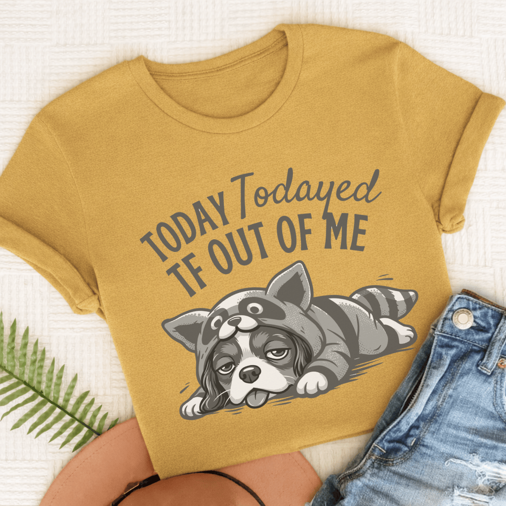 Cavalier Todayed TF Snark Unisex TShirt Comfort Colors Mustard