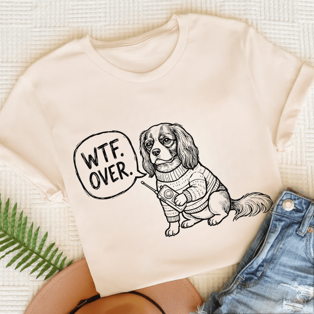 Cavalier Walkie Talkie Unisex TShirt Natural
