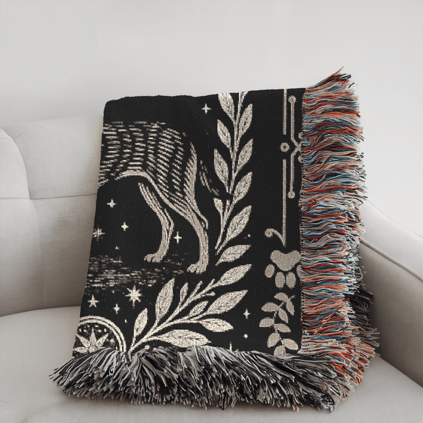 Printify Blanket Chihuahua Celestial Woven Blanket