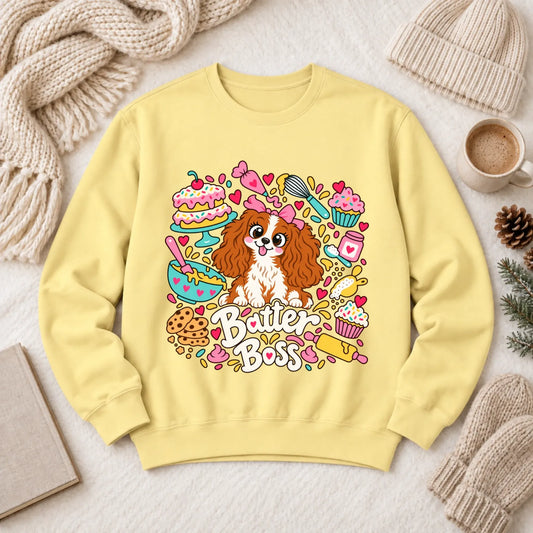 Custom Cavalier Baker Baking Unisex Sweatshirt Butter