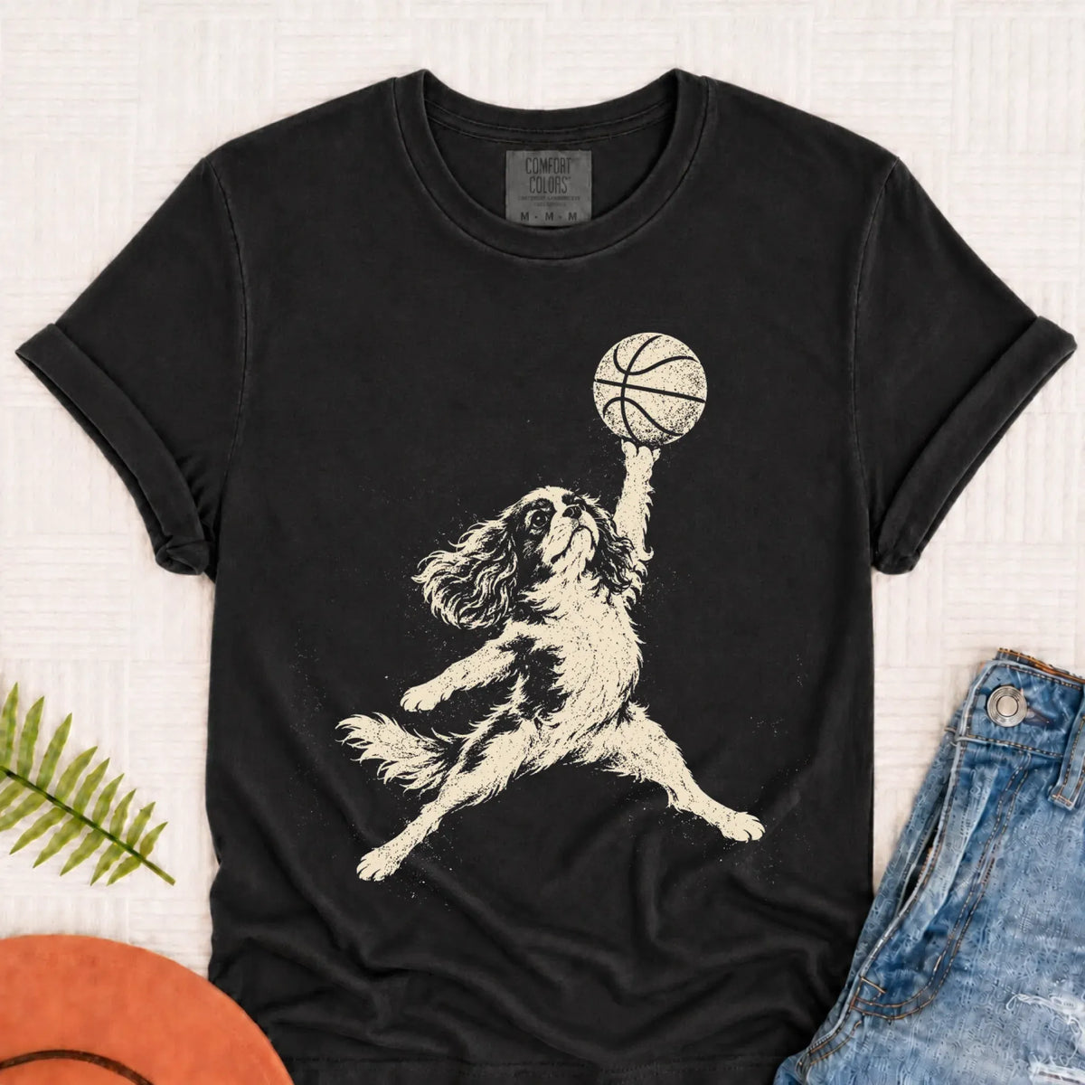 T-Shirt Graphite / S Custom Cavalier Basketball Slam Dunk Unisex Tshirt