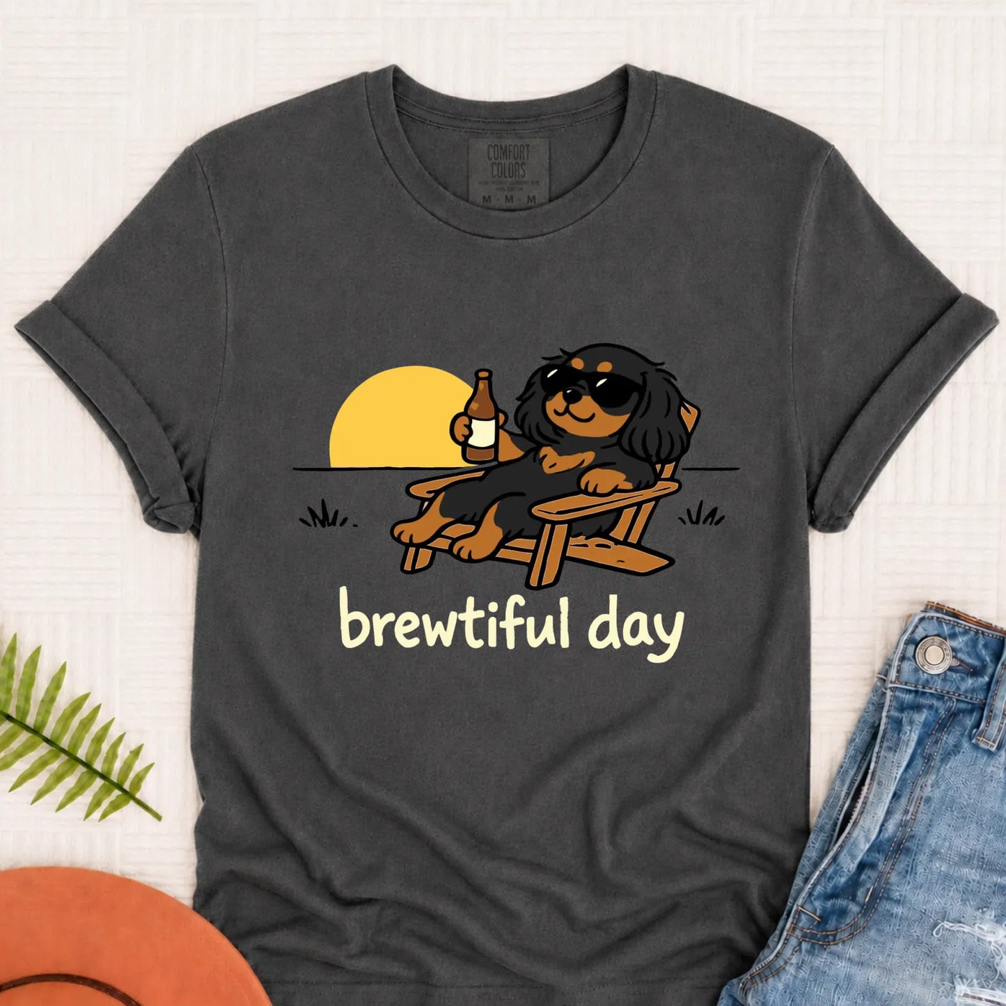 T-Shirt Pepper / S Custom Cavalier Brewtiful Beer Unisex TShirt