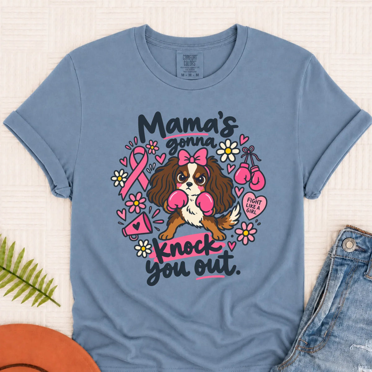 Custom Cavalier Cavalier Fighter Unisex Tshirt Blue Jean