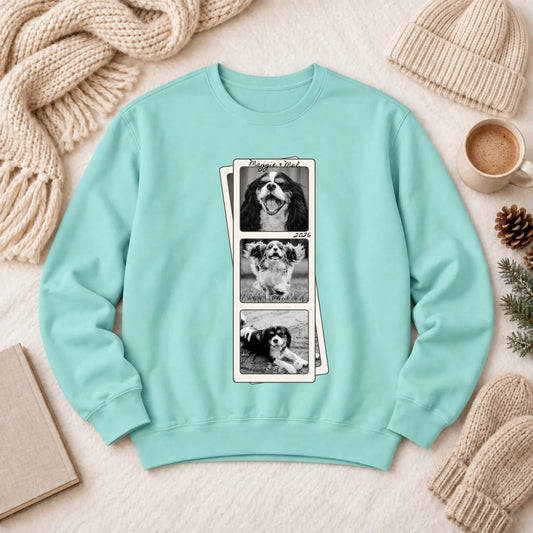 Custom Cavalier Film Strip Unisex Sweatshirt Chalky Mint
