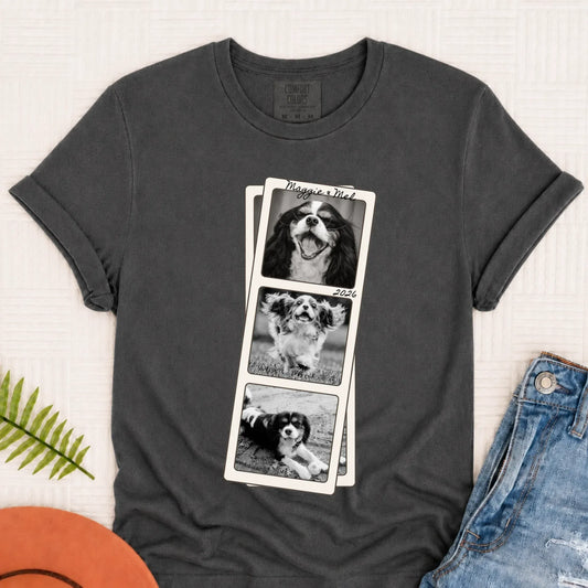 Custom Cavalier Film Strip Unisex TShirt Pepper