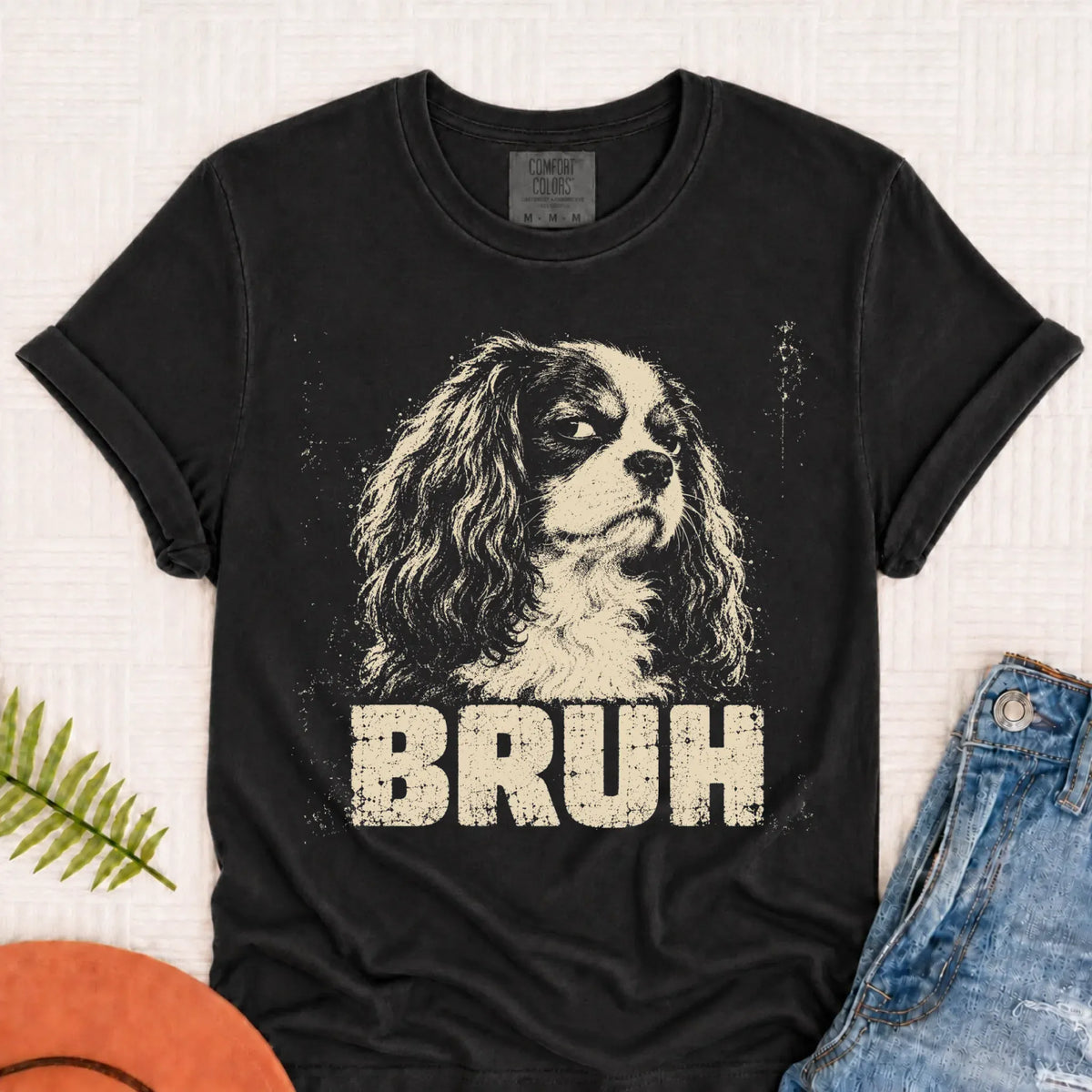 T-Shirt Graphite / S Custom Cavalier Funny Bruh Unisex TShirt
