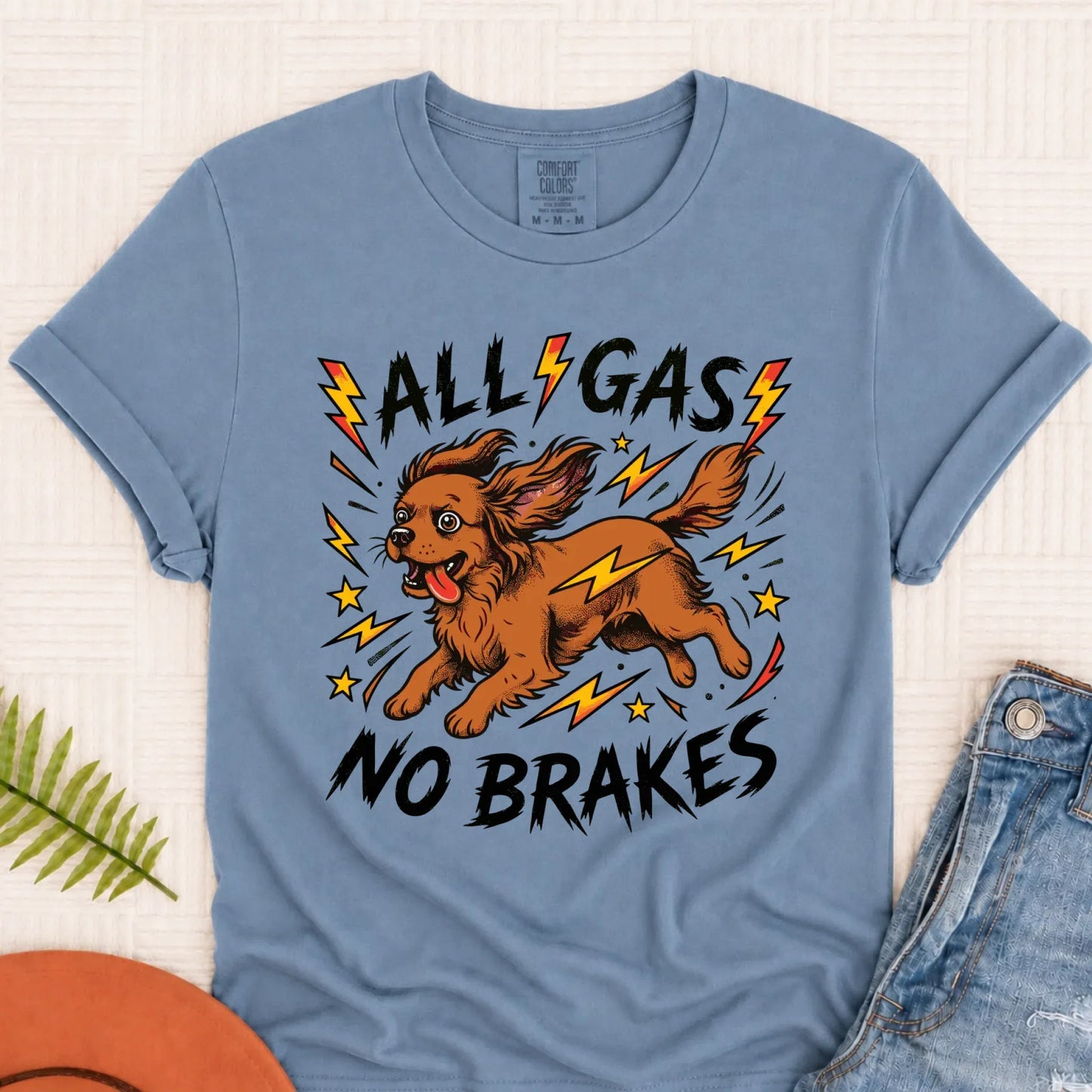 Custom Cavalier Funny Zoomies Unisex TShirt Blue Jean
