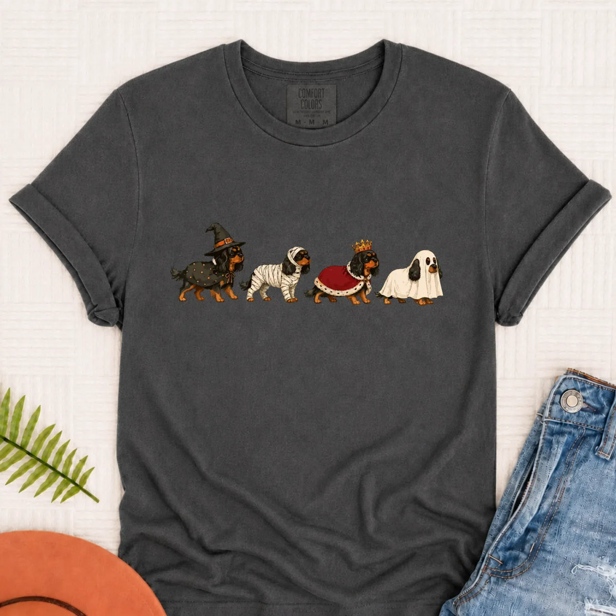 Custom Cavalier Halloween Costumes Unisex Tshirt Pepper